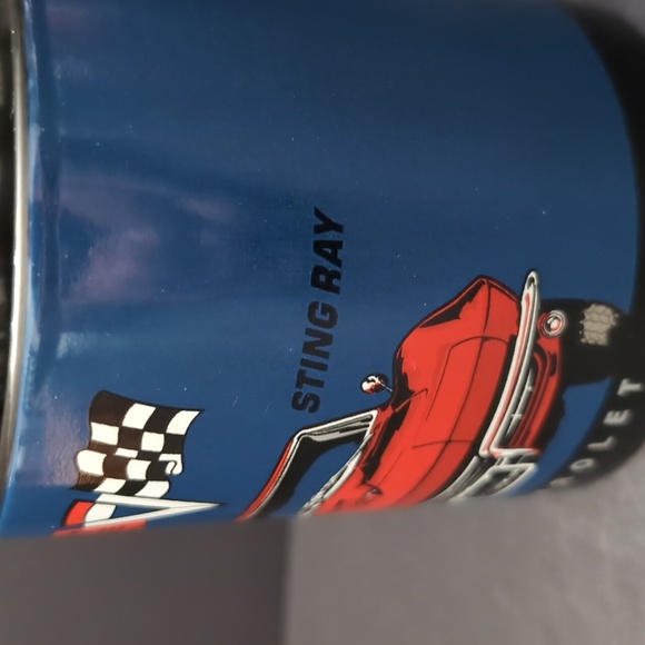 General Motors,Open Road Corvette Stingray Chevrolet Blue/Red Coffee Mug. - Picture 5 of 9